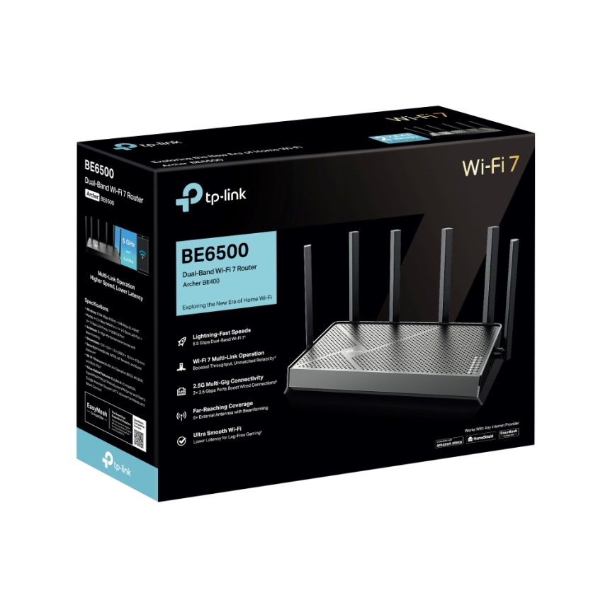 TP-Link - Tvåbands Wi-Fi 7 router Archer BE400