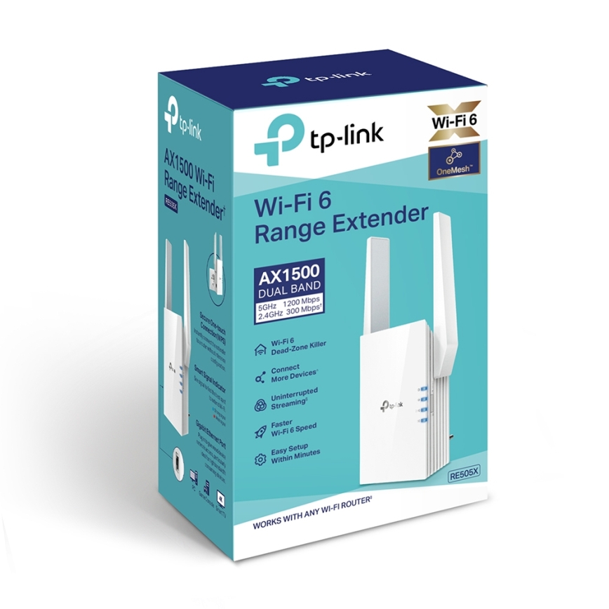 TP-Link - Tvåbands Wi‑Fi 6-förlängare
