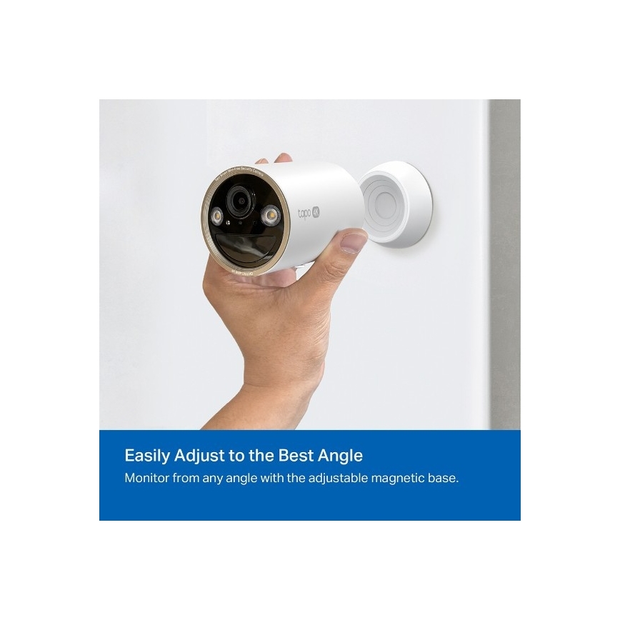 TP-Link - Utomhuskamera 10000 mAh IP66 Wi-Fi