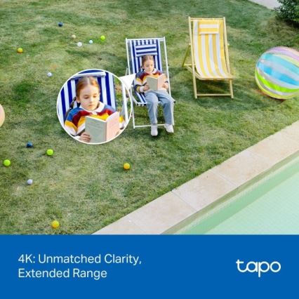 TP-Link - Utomhuskamera med sensor, IP66-klassad, Wi‑Fi