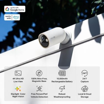 TP-Link - Utomhuskamera med sensor 10000 mAh IP66 Wi-Fi