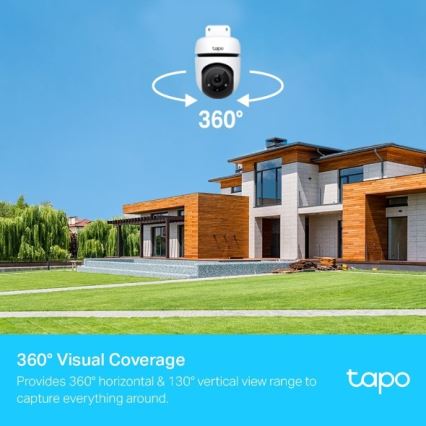 TP-Link - Utomhuskamera med sensor IP65 Wi-Fi