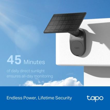 TP-Link - Utomhussolcellskamera med sensor IP65 Wi-Fi
