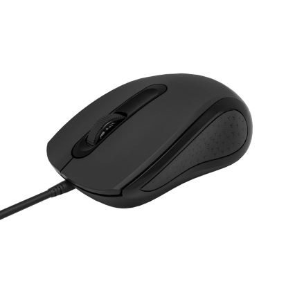 Trådbunden mus 1200 DPI USB-C svart