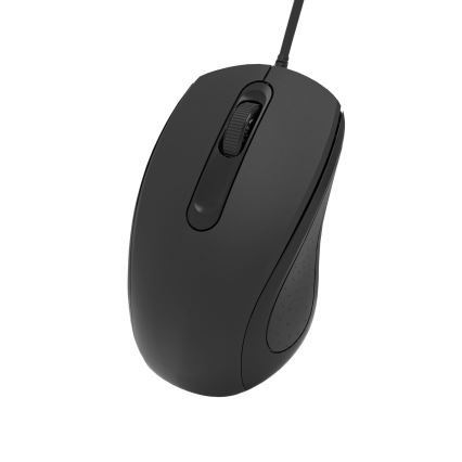 Trådbunden mus 1200 DPI USB-C svart
