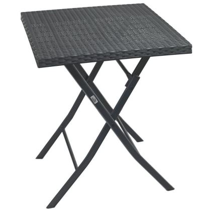Trädgårdsbord + 2 stolar, grå
