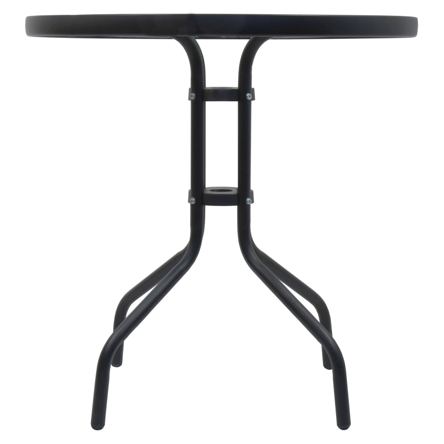 Trädgårdsbord d. 70 cm svart