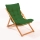 Trädgårdsliggstol grön/bok