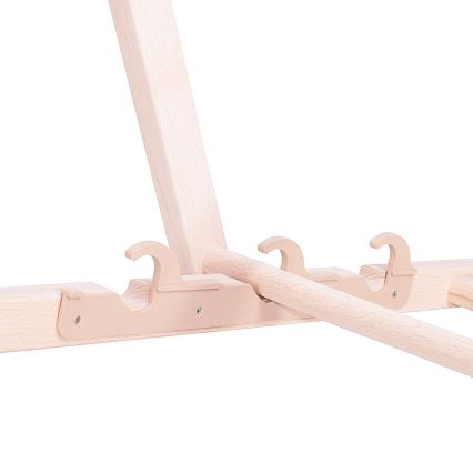 Trädgårdssolstol vit/bok