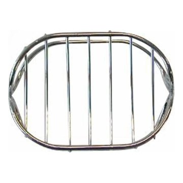 Trådkorg för tvål 8,4x10,7 cm blank krom