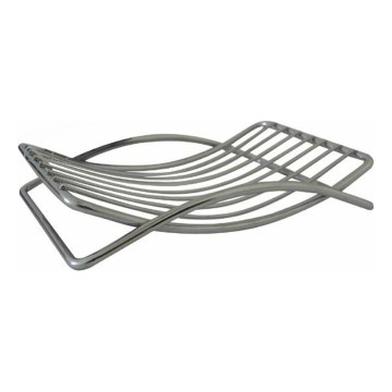 Trådkorg för tvål 9,7x13,8 cm blank krom