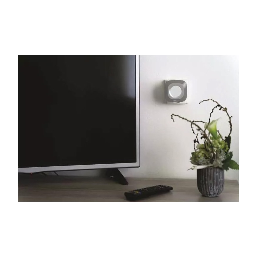 Trådlös dörrklocka för vägguttag 230V + 1xCR2032 IP44 grå