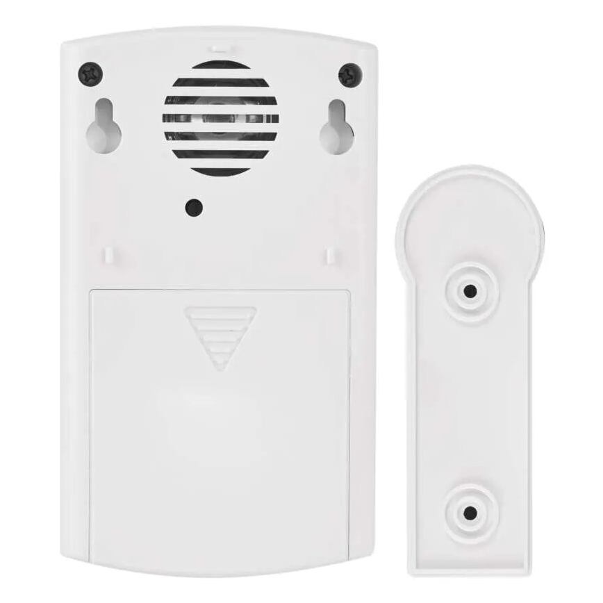 Trådlös dörrklocka 3xAA/1xCR2032 IP44 vit/silver