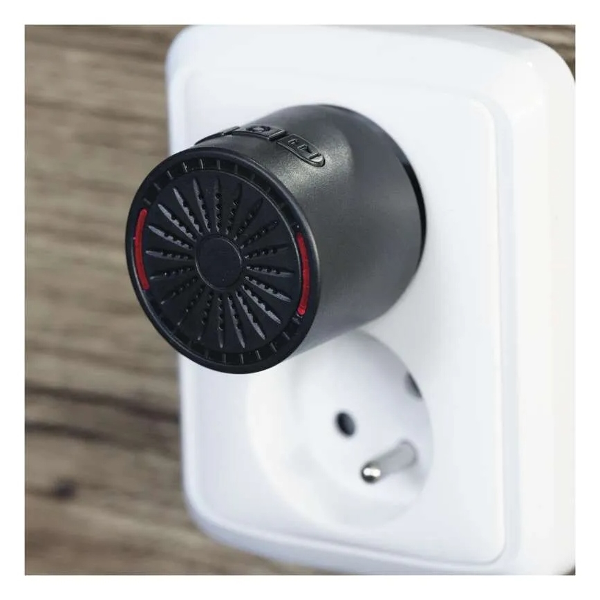 Trådlös dörrklocka för 230V-uttag + 1xCR2032, svart