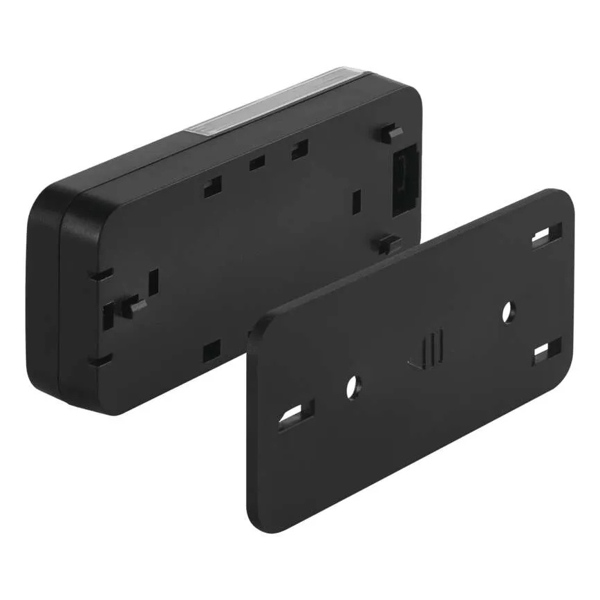 Trådlös dörrklocka för 230V-uttag + 1xCR2032, svart