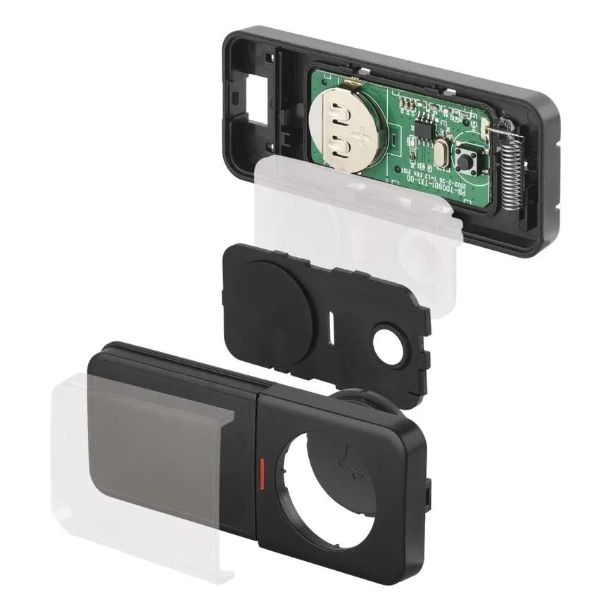 Trådlös dörrklocka för 230V-uttag + 1xCR2032, svart