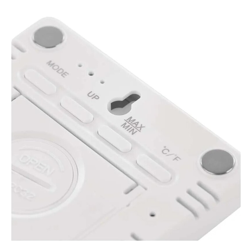 Trådlös termometer med fuktighetsmätare 1xCR2032 vit