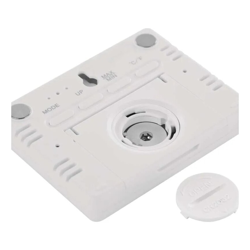 Trådlös termometer med fuktighetsmätare 1xCR2032 vit