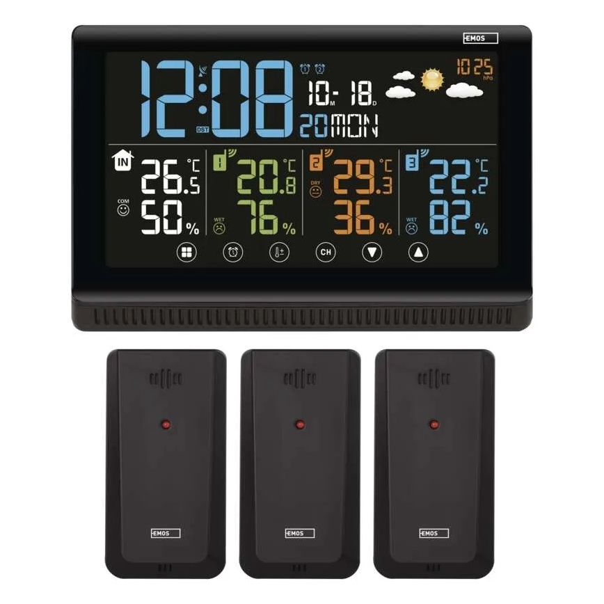 Trådlös väderstation 5V/3xAAA + 2xAAA