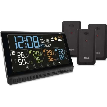 Trådlös väderstation med tre sensorer 5V/3xAAA + 2xAAA