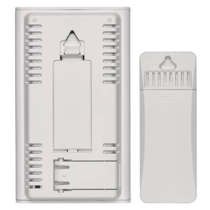 Trådlös väderstation med väckarklocka 2xAAA + 2xAA vit