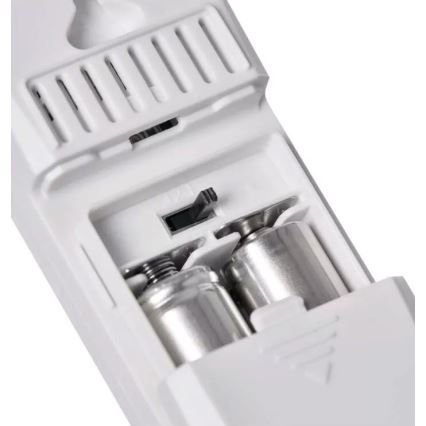 Trådlös väderstation med väckarklocka 2xAAA + 2xAA vit