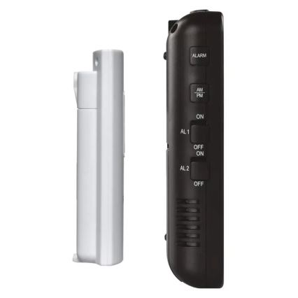 Trådlös väderstation med väckarklocka 3xAA + 2xAAA svart