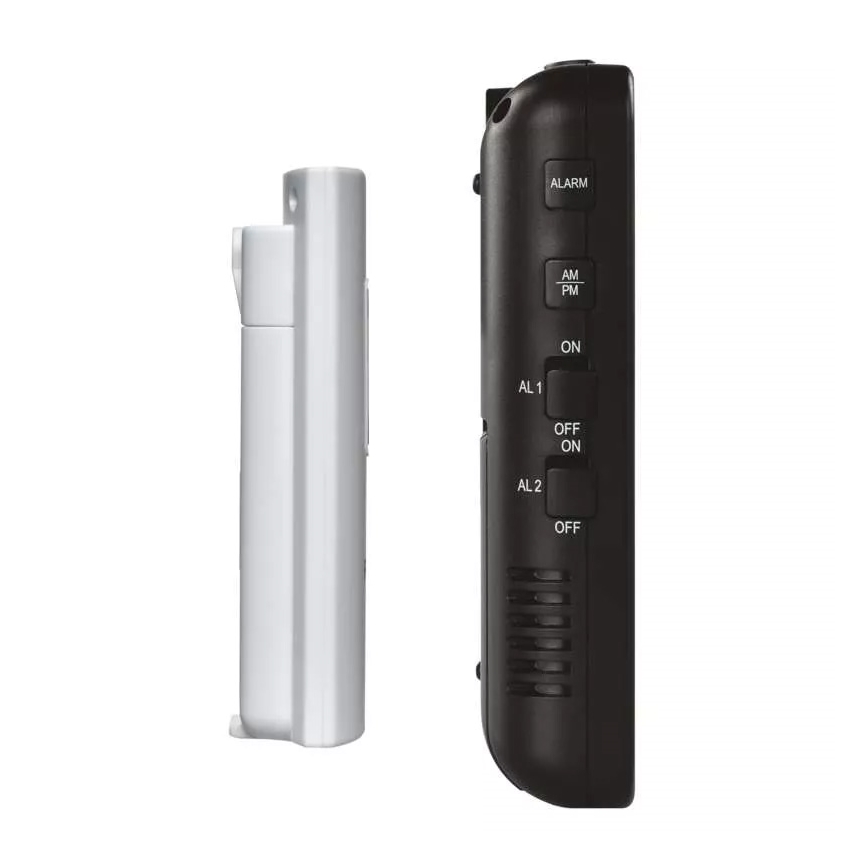 Trådlös väderstation med väckarklocka 3xAA + 2xAAA svart