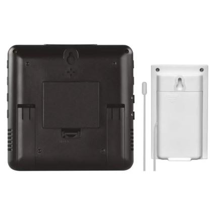 Trådlös väderstation med väckarklocka 3xAA + 2xAAA svart