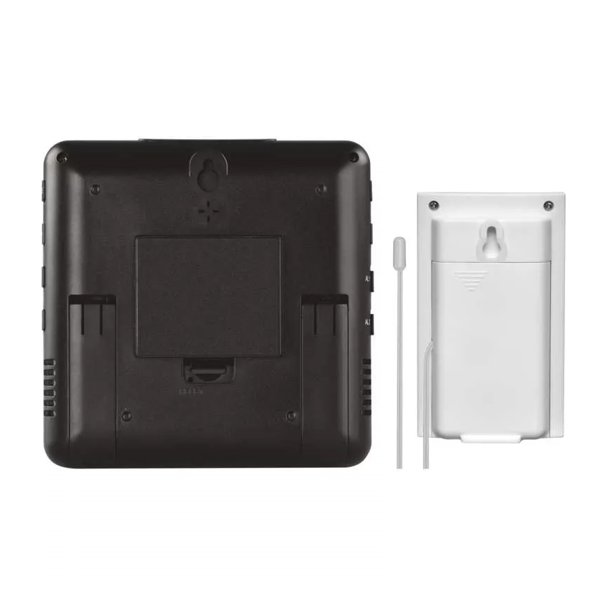 Trådlös väderstation med väckarklocka 3xAA + 2xAAA svart