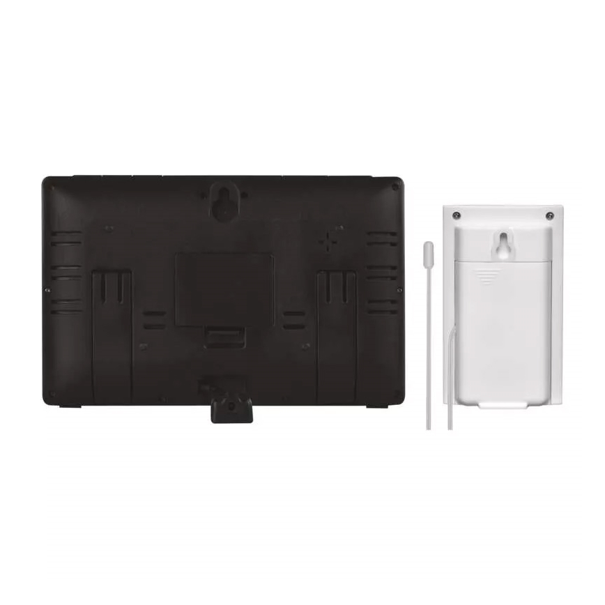 Trådlös väderstation med väckarklocka 5V/3xAAA + 2xAAA svart