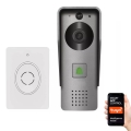 Trådlös videodörrklocka med rörelsesensor GoSmart 12V/3xAA IP44 Wi-Fi Tuya