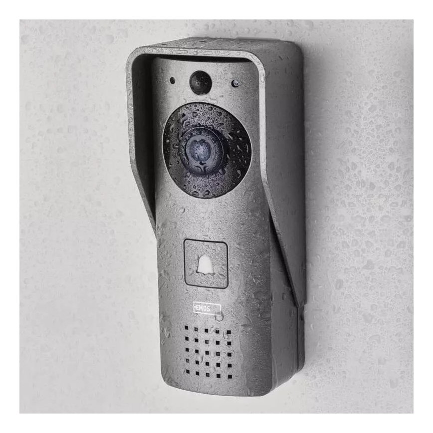 Trådlös videodörrklocka med rörelsesensor GoSmart 12V/3xAA IP44 Wi-Fi Tuya