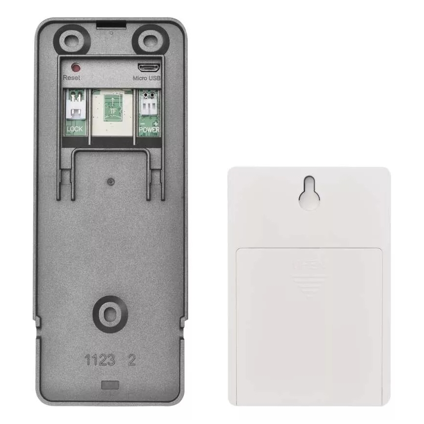 Trådlös videodörrklocka med rörelsesensor GoSmart 12V/3xAA IP44 Wi-Fi Tuya