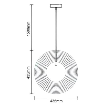 Träpendel med vajer 1xE27/60W/230V Ø 43,5 cm massiv/fanér/gummiträ