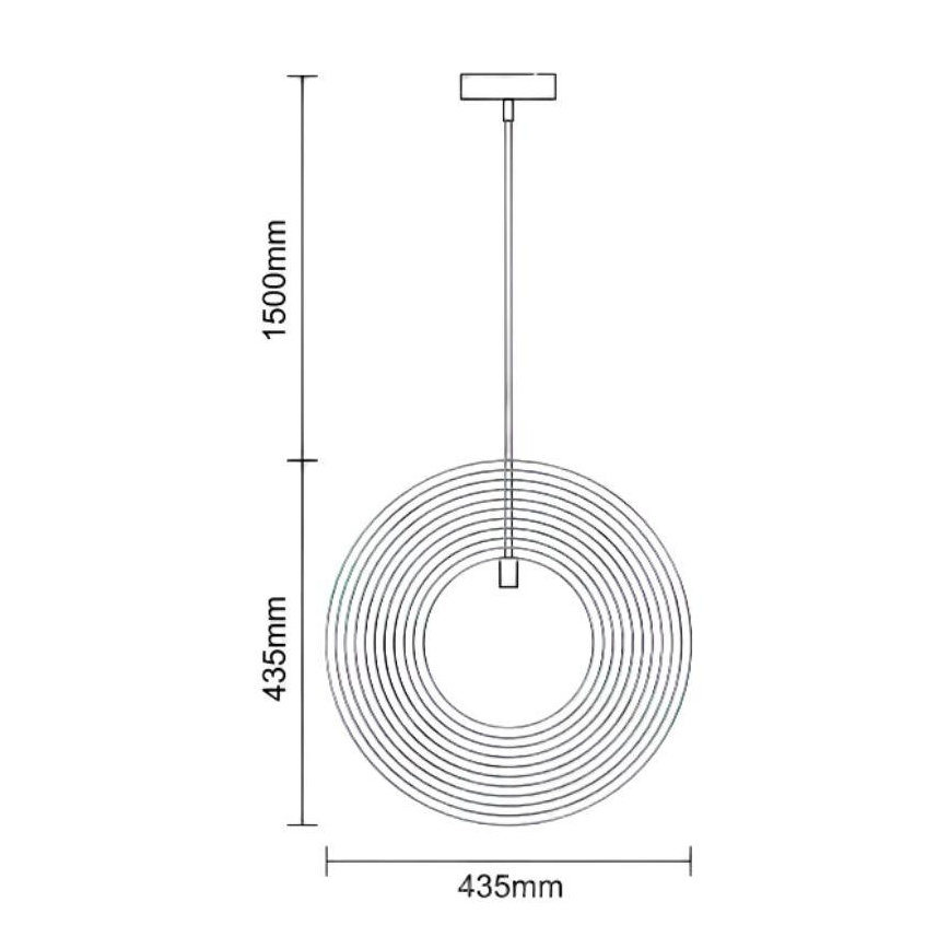 Träpendel med vajer 1xE27/60W/230V Ø 43,5 cm massiv/fanér/gummiträ