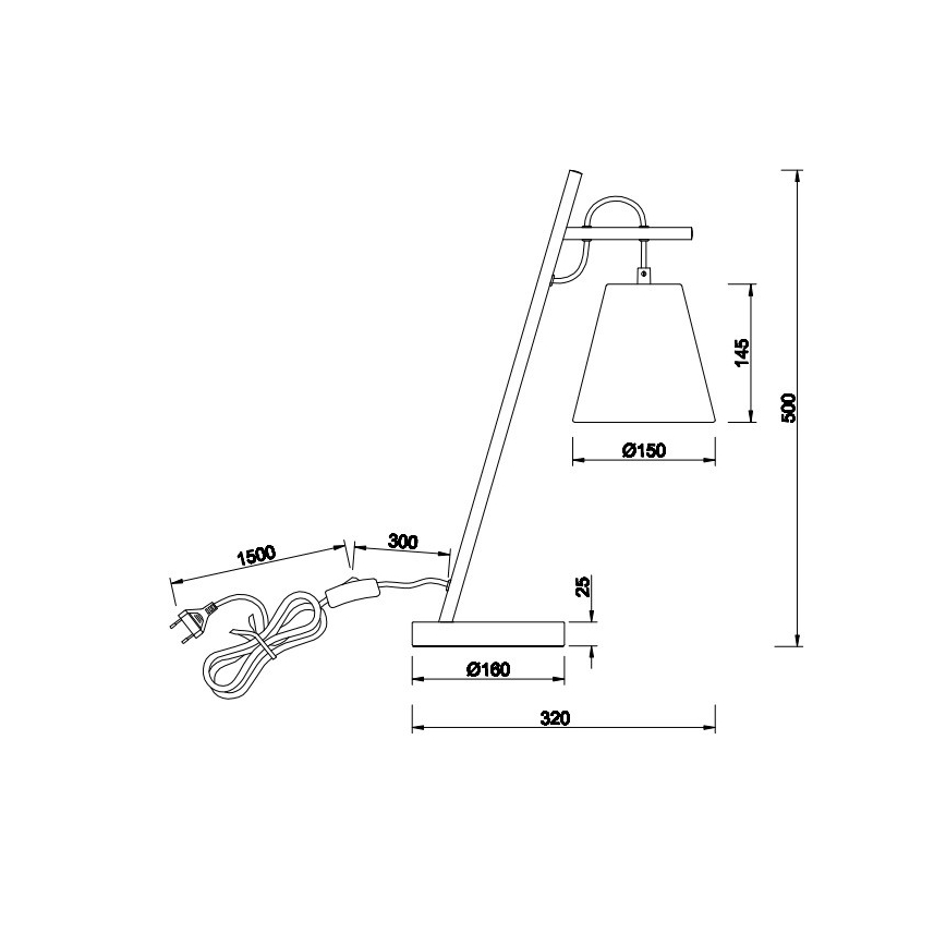 Trio - Bordslampa ANDREUS 1xE14/40W/230V
