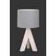 TRIO - Bordslampa GING 1xE14/40W/230W grå