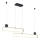Trio - Dimbar LED-pendellampa på vajer GRANT LED/54W/230V 2300/3000/4000K svart/guld