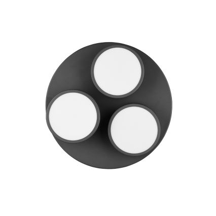 Trio - dimbar LED-taklampa FRANKLIN 3xLED/8,5W/230V 3000K Ø 35 cm svart