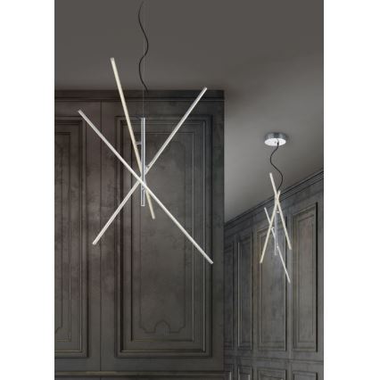 Trio - LED Dimbar ljuskrona med upphänging TIRIAC 3xLED/7,5W/230V