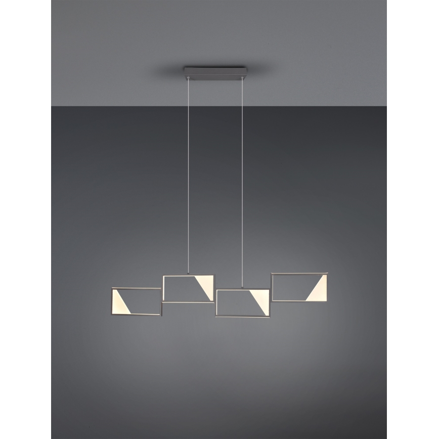 Trio - LED Dimbar ljuskrona med upphängningsrem CAFU 4xLED/7W/230V