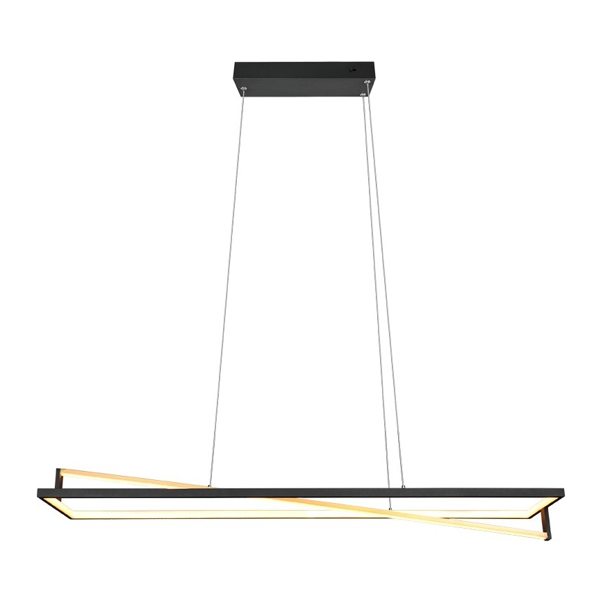 Trio - LED-dimbar pendel på vajer EDGE LED/35W/230V 2300/3000/4000K svart/guld
