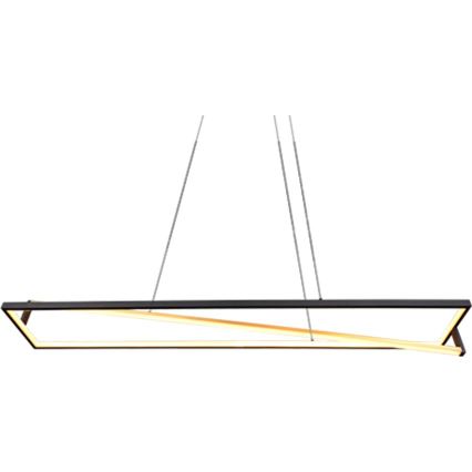 Trio - LED-dimbar pendel på vajer EDGE LED/35W/230V 2300/3000/4000K svart/guld