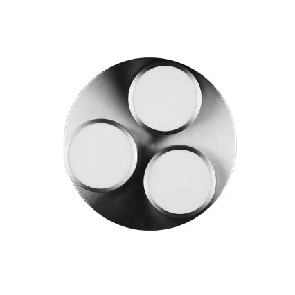 Trio - dimbar LED-taklampa FRANKLIN 3xLED/8,5W/230V 3000K Ø 35 cm matt krom