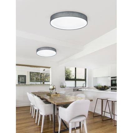 Trio - LED dimbar taklampa LUGANO LED/22W/230V 3000K Ø 40 cm grå