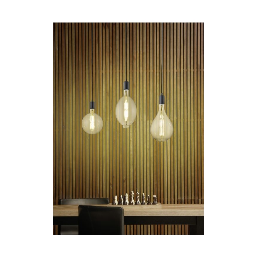 Trio - LED ljusreglerad ljuskrona på snöre GINSTER 3xE27/8W/230V