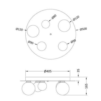 Trio - LED RGB Dimbar taklampa DICAPO 5xLED/3W/230V 3000-5000K + fjärrkontroll