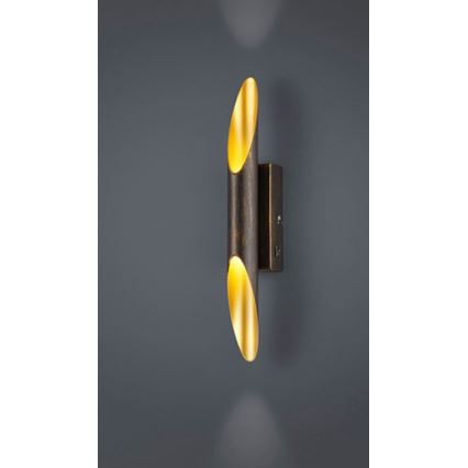 Trio - LED Vägglampa BOLERO 2xLED/3,1W/230V CRI 90 koppar