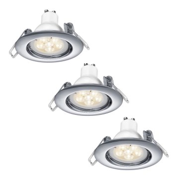 TRIO - PAKET 3x LED Dimbar infälld belysning 1xGU10/5,5W/230V